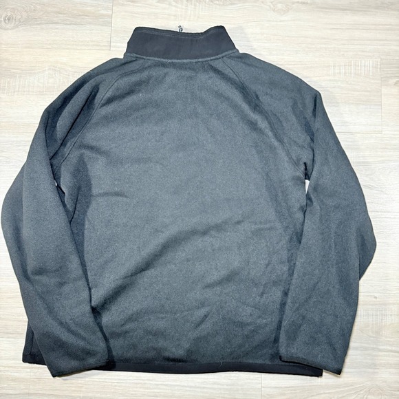 The North Face Gordon Lyons Black Heather Quarter Zip Pullover Jacket Size XL - Picture 6 of 8